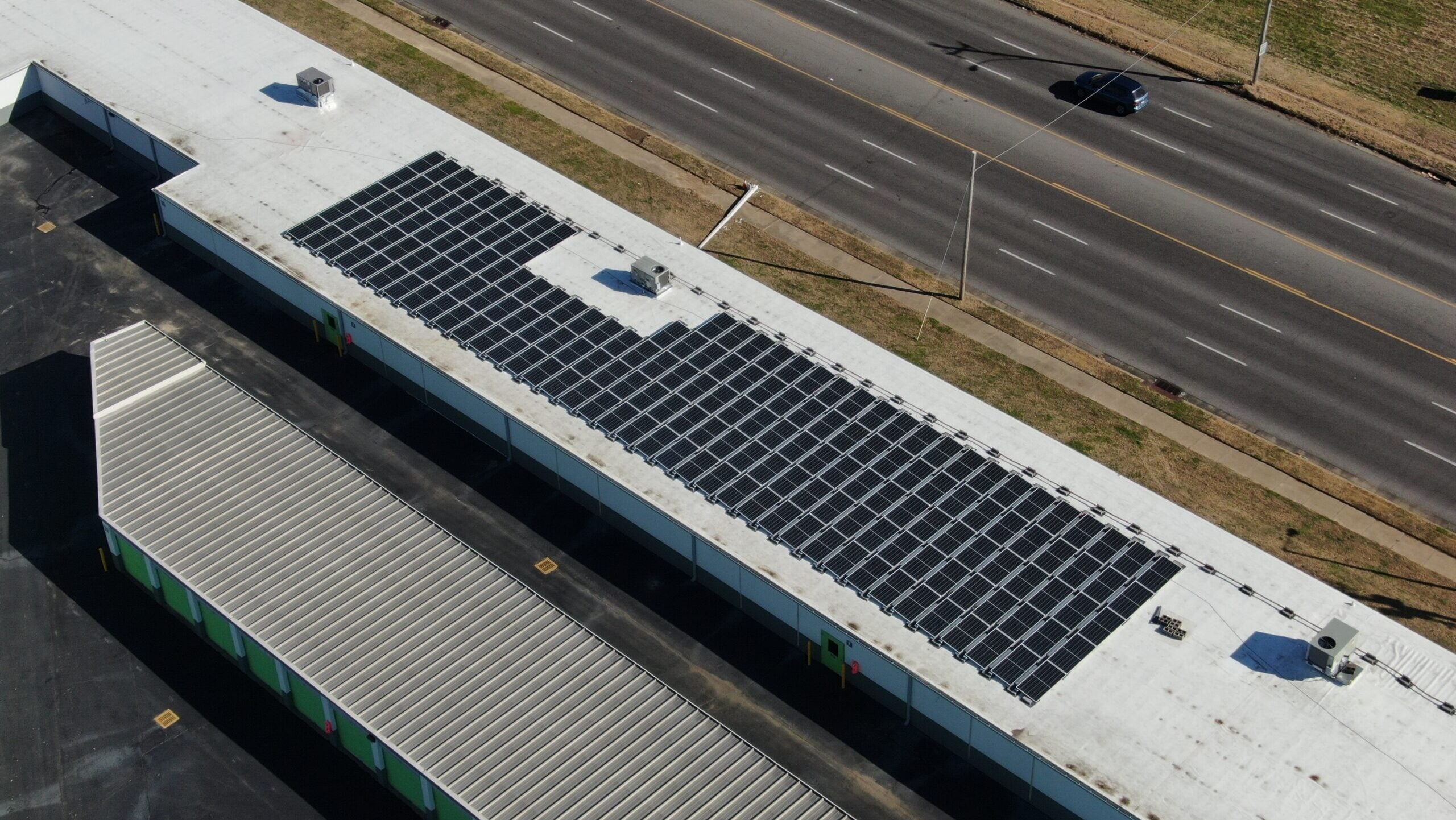 Self Storage Ballasted Roof Mount