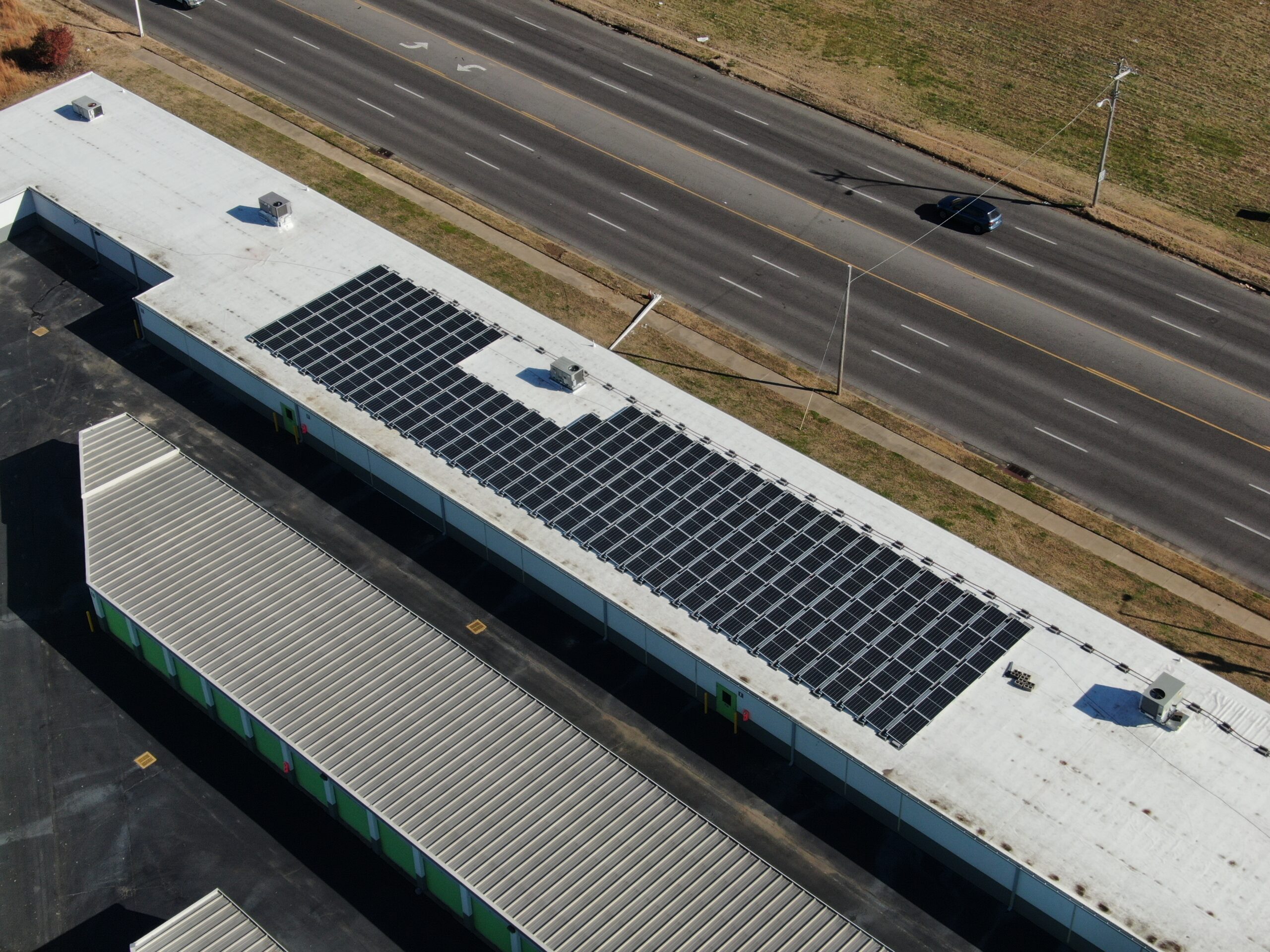 Self Storage Ballasted Roof Mount